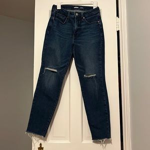Old navy OG straight raw hem jeans. Size 4